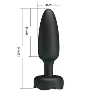 PRETTY LOVE - TARION PLUG ANALE CON LUCE LED NERO 12,5 CM